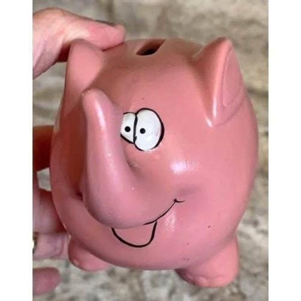 Vintage Greenbriar Elephant‎ Piggy Bank